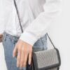 Rhinestone Chain Braided Clutch – Multi Color