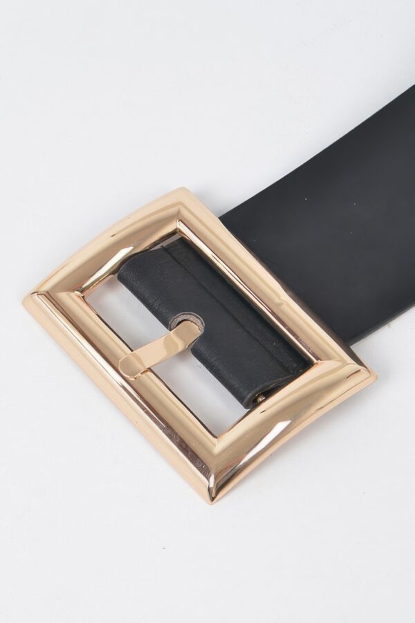 Rectangle Buckle Plus-Size Belt – Polyurethane