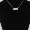 Jeweled Queen Chain Necklace – 16 in Structured Chain