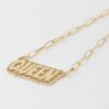 Jeweled Queen Chain Necklace – 16 in Structured Chain