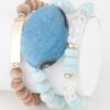 Giant Stone Bead Bracelet – Oversized Polished Beads