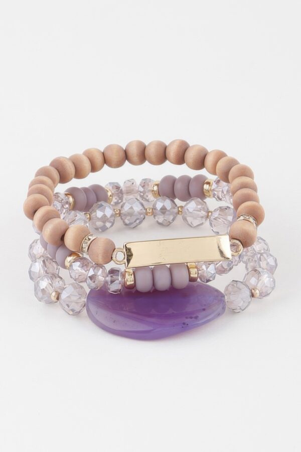 Giant Stone Bead Bracelet – Oversized Polished Beads