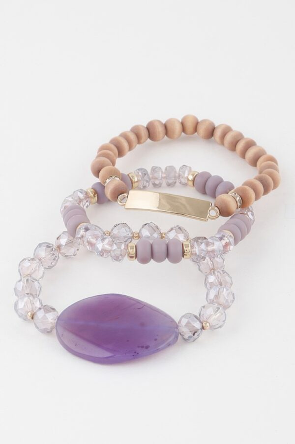 Giant Stone Bead Bracelet – Oversized Polished Beads
