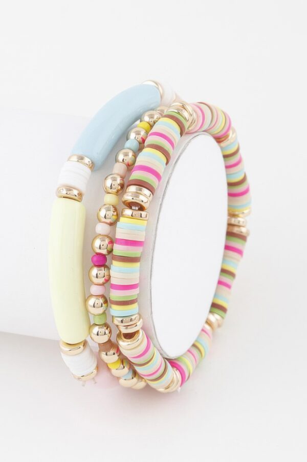 Stacked Multi-Strand Bracelet – Textured Layering