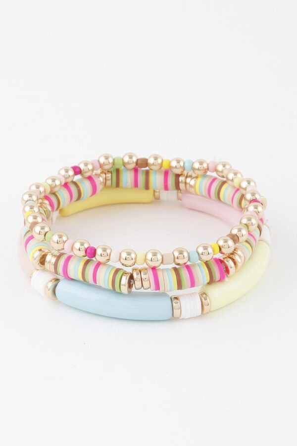 Stacked Multi-Strand Bracelet – Textured Layering