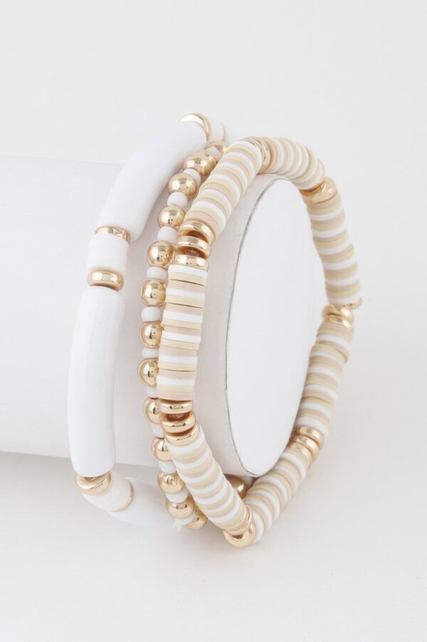 Stacked Multi-Strand Bracelet – Textured Layering
