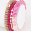 Multi Beaded Bracelet – Textured Stackable Design
