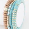 Multi Beaded Bracelet – Textured Stackable Design