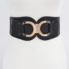 Wide Faux Leather Elastic Waist Belt – Plus Size