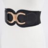 Wide Faux Leather Elastic Waist Belt – Plus Size