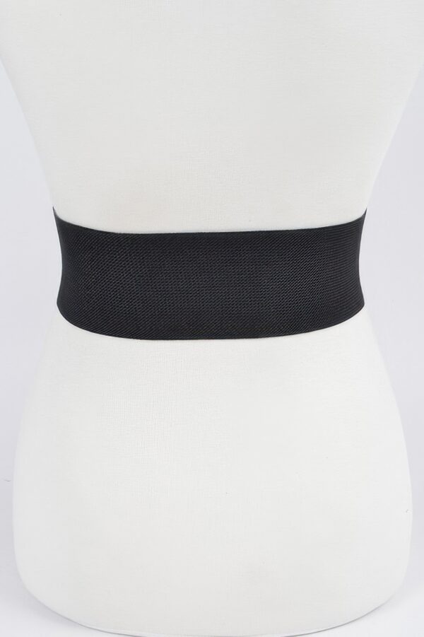 Wide Faux Leather Elastic Waist Belt – Plus Size