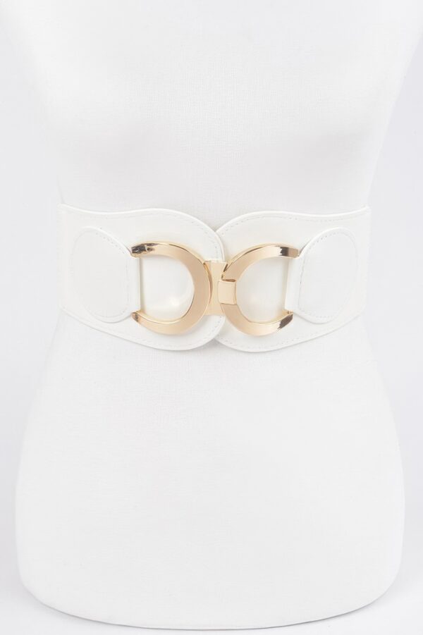 Wide Faux Leather Elastic Waist Belt – Plus Size