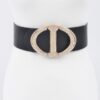 Plus Size Waist Belt – Rhinestone Buckle Detail