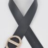 Plus Size Waist Belt – Rhinestone Buckle Detail