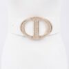 Plus Size Waist Belt – Rhinestone Buckle Detail