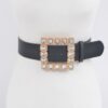 Rhinestone Square Buckle Plus Size Belt
