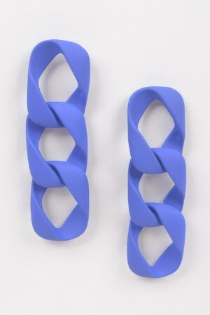 Vivid Chain Drop Earrings – Colorful Finish