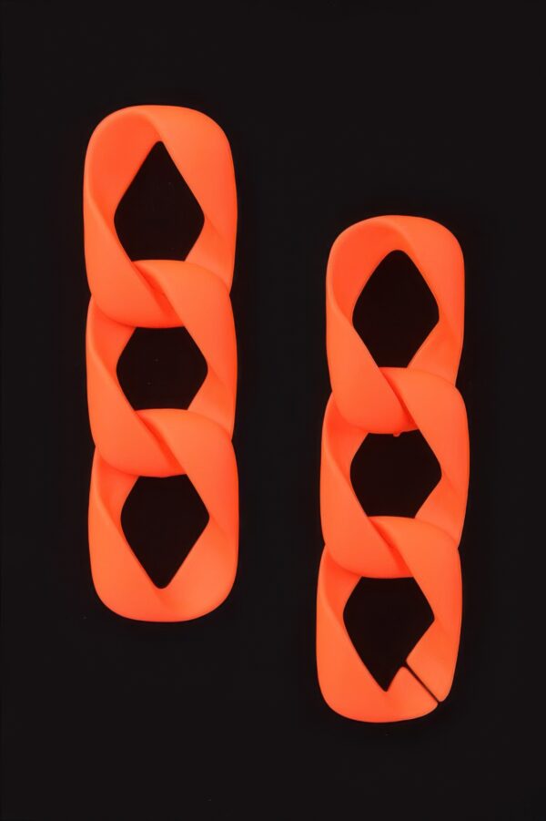 Vivid Chain Drop Earrings – Colorful Finish