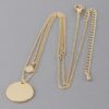 Delicate Double Pendant Necklace with Layered Design