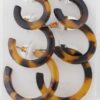 Marble Hoop Earrings Set – Textured Mini Hoops