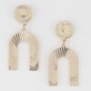Vector Arch Geometric Earrings – Curved Silhouette