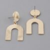Vector Arch Geometric Earrings – Curved Silhouette