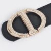Rhinestone Buckle Waist Belt – Polyurethane