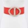 Rhinestone Buckle Waist Belt – Polyurethane