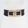 Plus Size Elastic Belt – Double Square Buckles