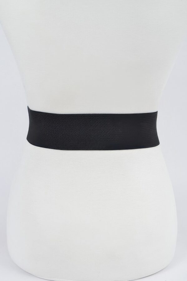 Plus Size Elastic Belt – Double Square Buckles
