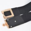Plus Size Elastic Belt – Double Square Buckles