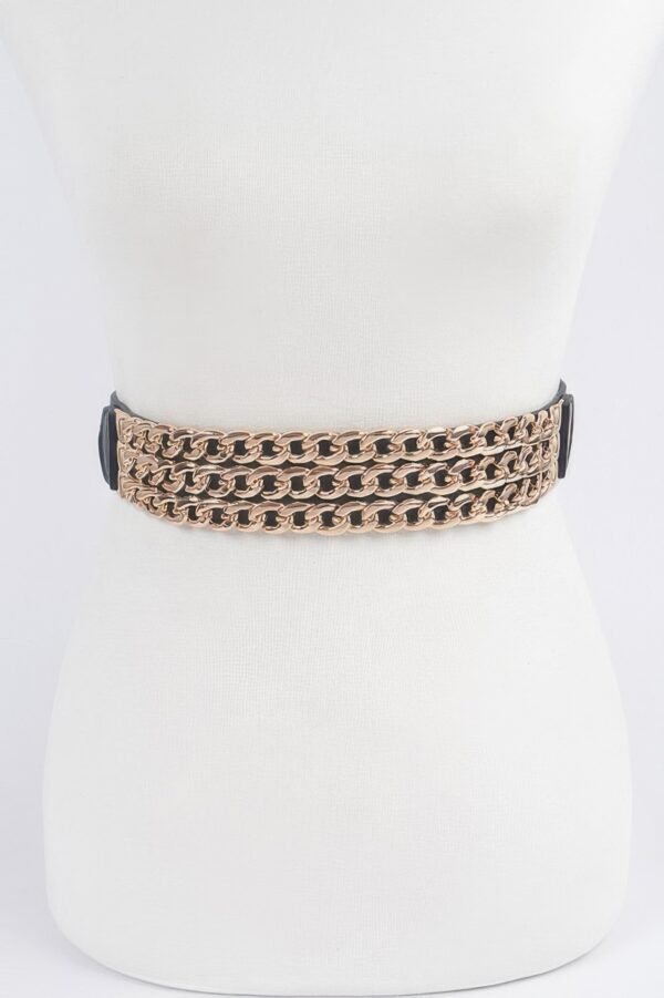 Layered Chain Elastic Belt – Plus Size