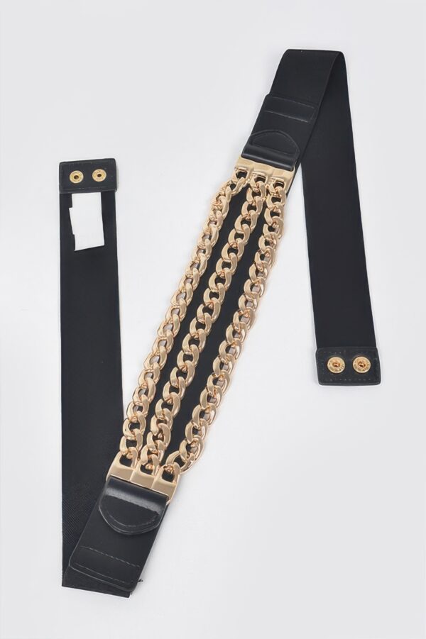 Layered Chain Elastic Belt – Plus Size