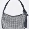 Rhinestone PU Shoulder Bag – Compact Sparkle