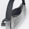 Rhinestone PU Shoulder Bag – Compact Sparkle