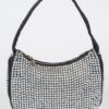 Rhinestone PU Shoulder Bag – Compact Sparkle