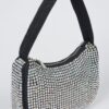 Rhinestone PU Shoulder Bag – Compact Sparkle
