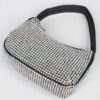 Rhinestone PU Shoulder Bag – Compact Sparkle