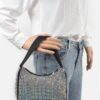 Rhinestone PU Shoulder Bag – Compact Sparkle