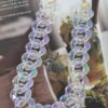 Oversized AB Plastic Chain Necklace, Iridescent