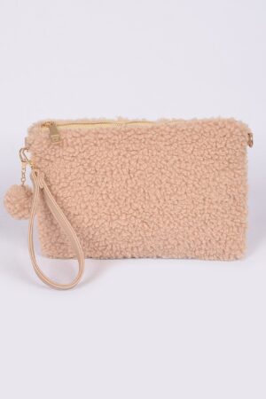 Faux Fur Clutch – Plush Structured Silhouette