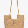 Faux Straw Tote – Textured Straw-Inspired Handbag