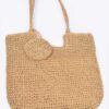 Faux Straw Tote – Textured Straw-Inspired Handbag