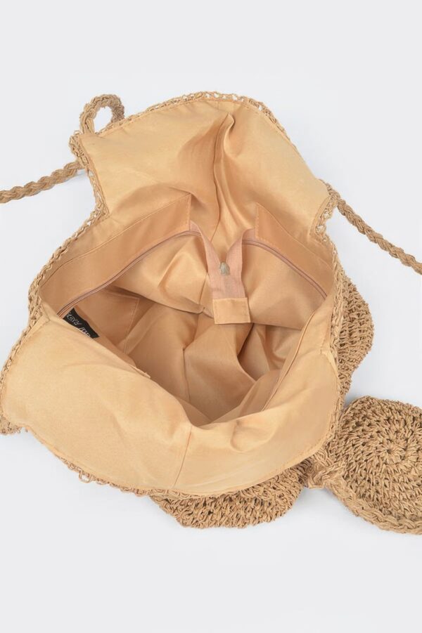 Faux Straw Tote – Textured Straw-Inspired Handbag