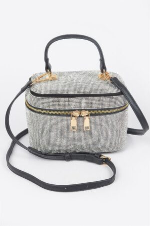 Rhinestone Top Handle Clutch – Sparkle Evening Clutch