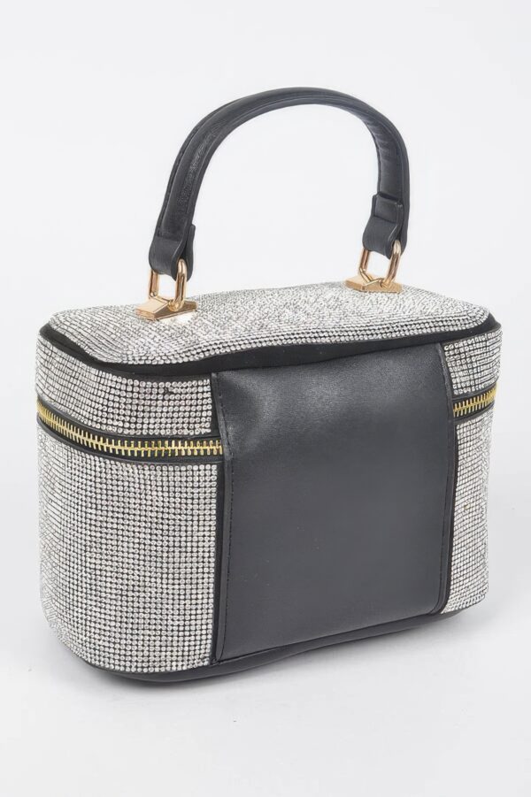Rhinestone Top Handle Clutch – Sparkle Evening Clutch