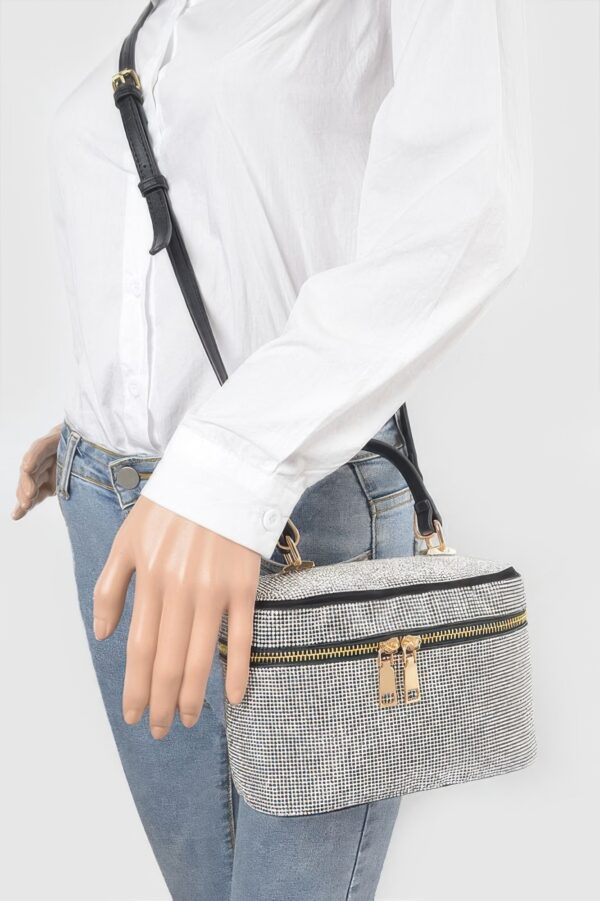 Rhinestone Top Handle Clutch – Sparkle Evening Clutch