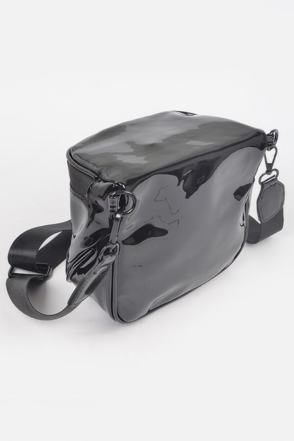 Enamel Fanny Pack – Compact Gloss PVC Belt Bag