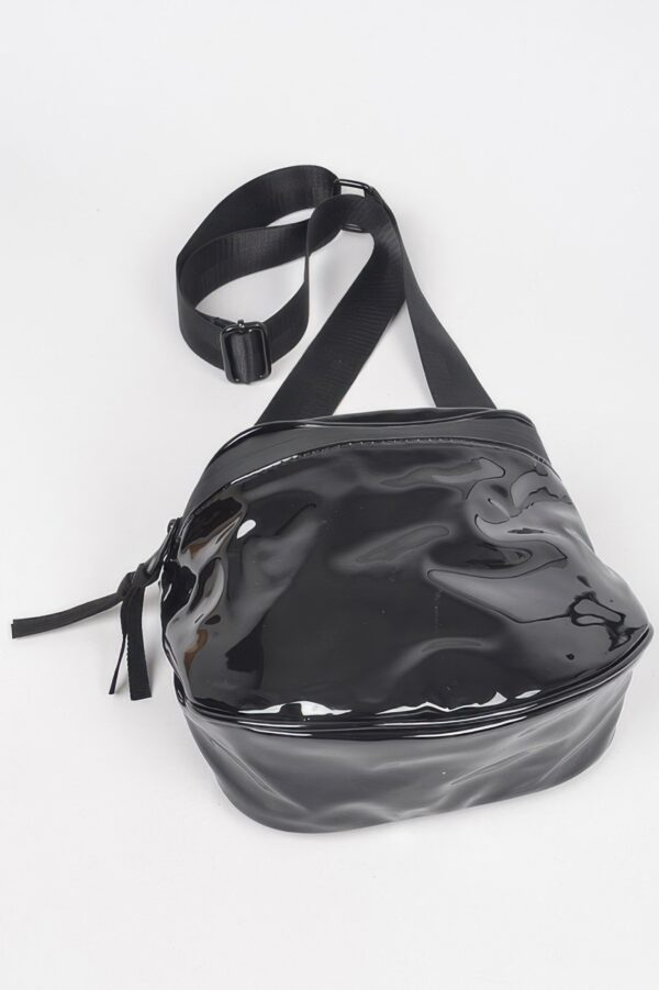 Enamel Fanny Pack – Compact Gloss PVC Belt Bag
