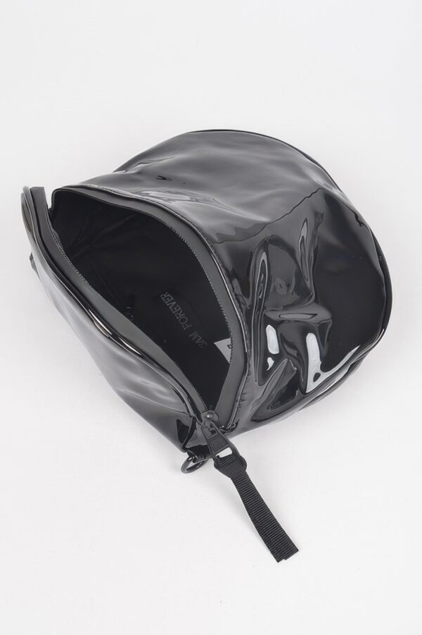 Enamel Fanny Pack – Compact Gloss PVC Belt Bag